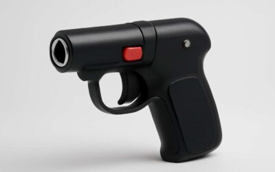 Meet the gas/powered pepper spray gun: your compact defender for everyday safety.